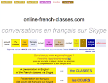 Tablet Screenshot of online-french-classes.com